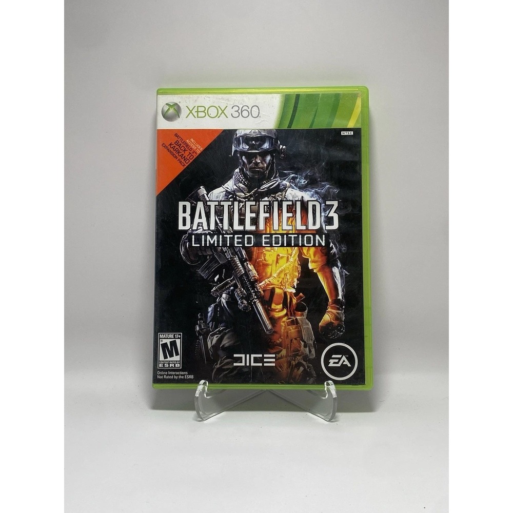 Battlefield 3 Limited Edition Xbox 360 EA DICE 2-Disc Set FPS Game
